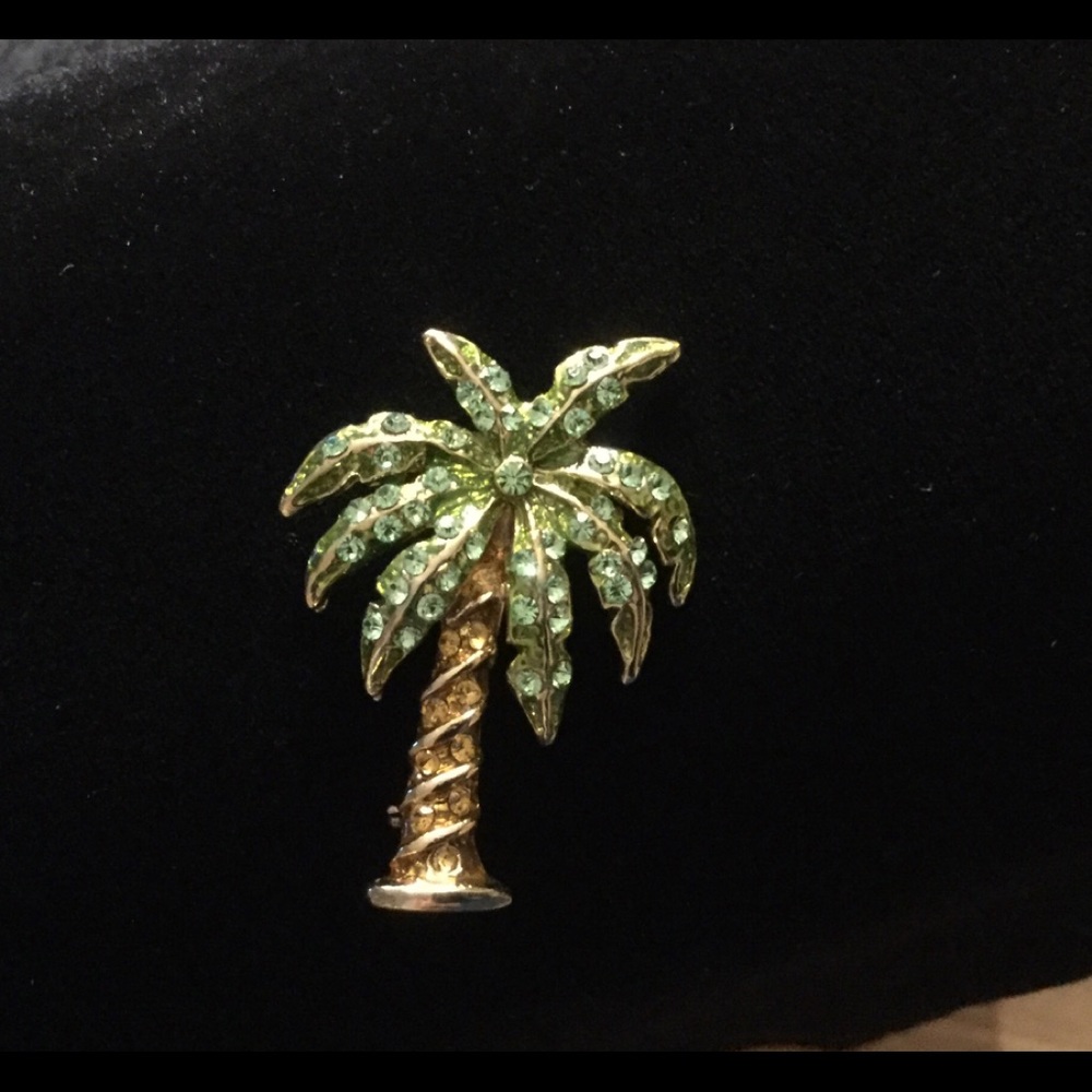 Palm tree pin
